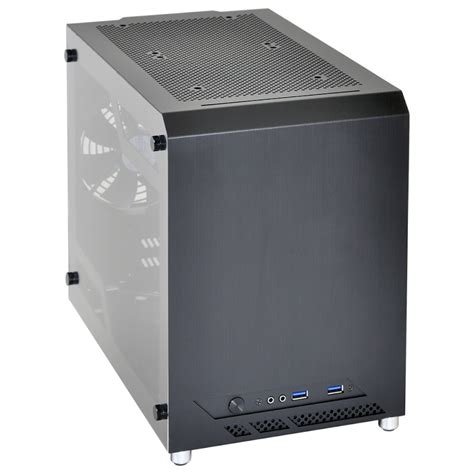 Boitier Pc Q Wx Du Mini Itx Avec Une Large Fen Tre Lat Rale Ginjfo