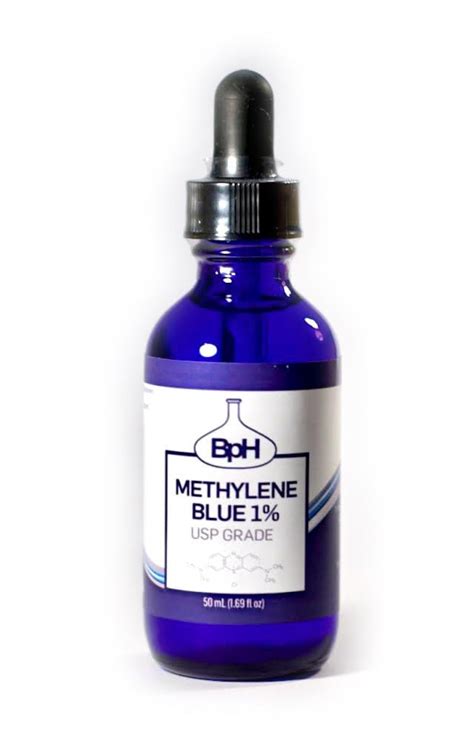 Methylene Blue 1 USP Pharmaceutical Grade 50 ML 1 69 Fl Oz Glass