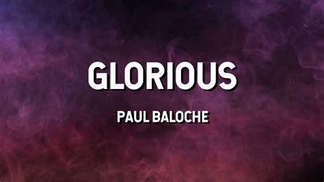 Glorious Paul Baloche Lyric Video YouTube