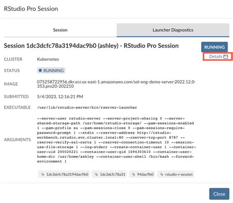 Posit Workbench User Guide Session Management