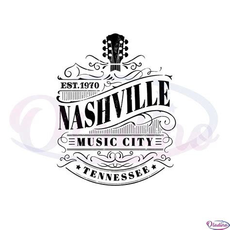 Nashville Music City Tennessee Country Music Festival Svg - Oladino