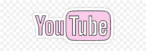 Pink Cute Youtube Sticker Youtube Sticker Png Pink Youtube Logo