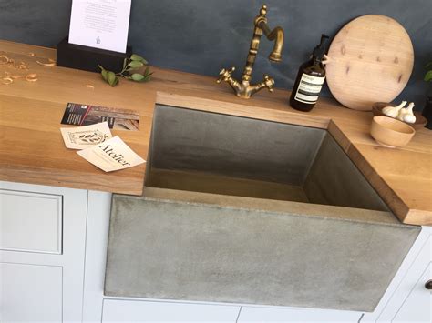 Concrete Belfast Sink Handmade Barn Kitchen Kitchen Style Kitchen