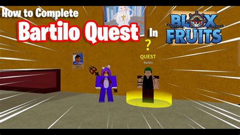 The EASIEST Way To Do BARTILO Quest In Blox Fruits YouTube