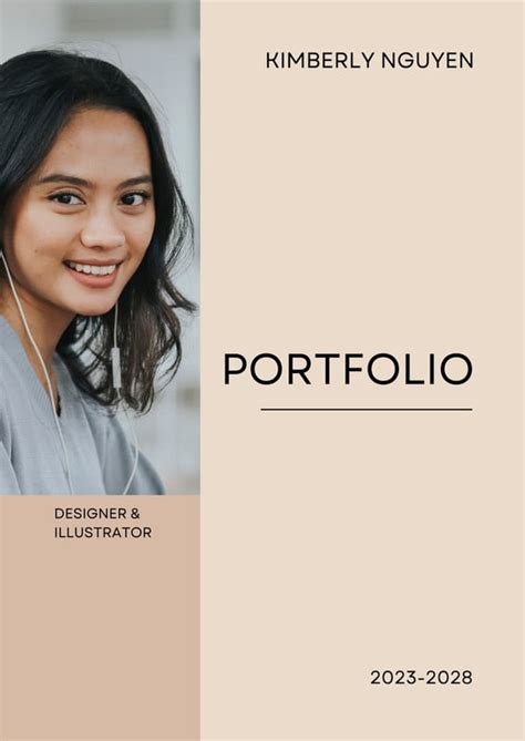 Free portfolio cover page templates to use and print | Canva