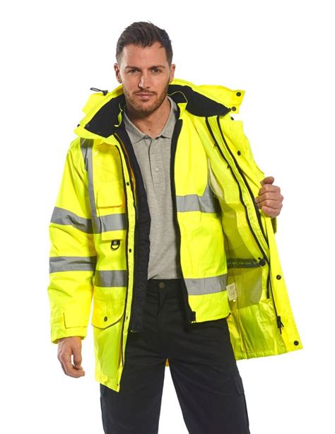 Portwest S Hivis In Breathable Traffic Jacket Safety Clothing