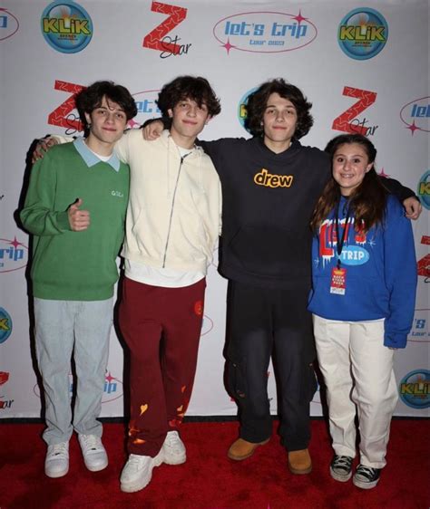 Nick Matt And Chris Sturniolo With A Fan Lets Trip Tour 2023