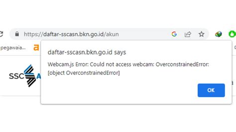 Ini Cara Mengatasi Webcam JS Error Di Laman SSCASN 2023