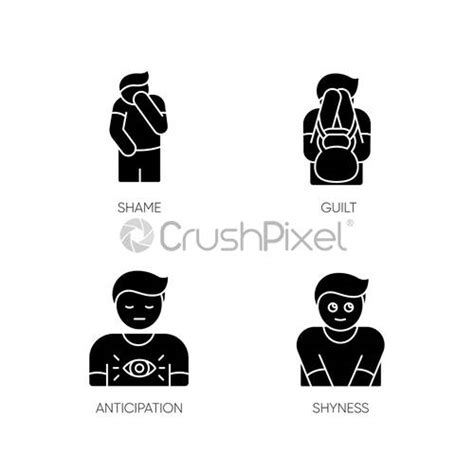 Human Behaviour Neon Light Icons Set Stock Vector Crushpixel