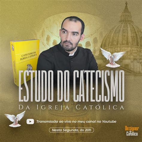 Igreja Cat Lica Catecismo Flyer Cat Lico Behance