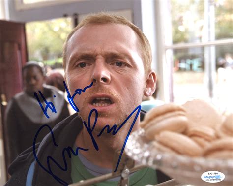 Simon Pegg Shaun of the Dead Signed Autograph 8x10 Photo ACOA #23 ...