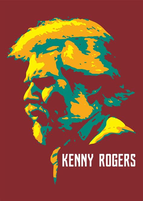 Kenny Rogers V Pop Art Poster By Taurungka Graphic Design Displate