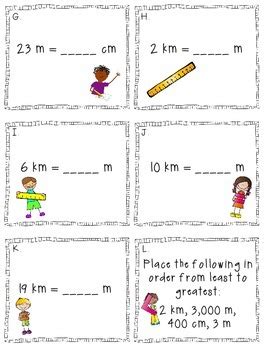 Metric Measurement Task Cards By Branigans Beehive TPT