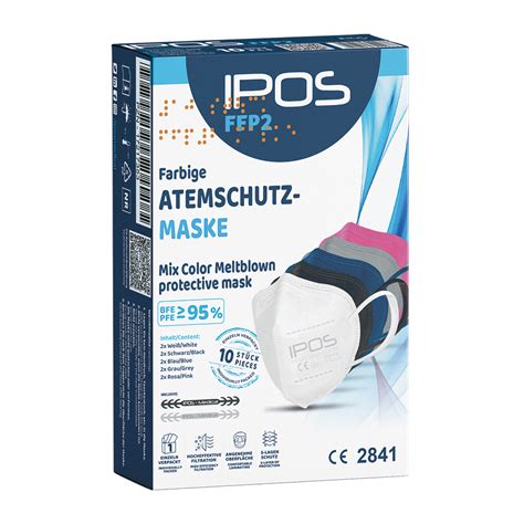 Ipos Ffp Atemschutzmaske Mix Color Einzelverpackt Ce Mit