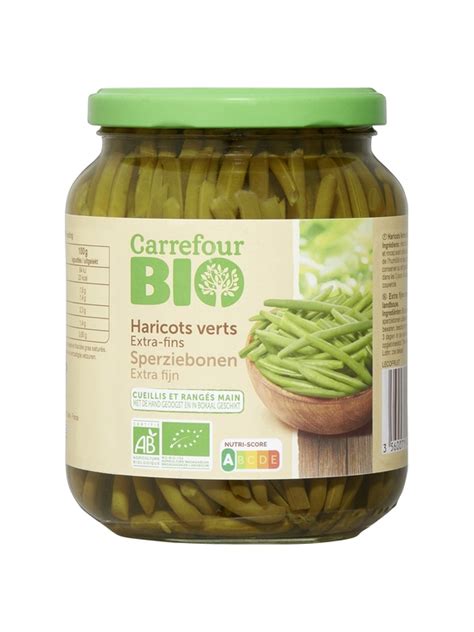 Haricots Verts Extra Fins Carrefour Bio