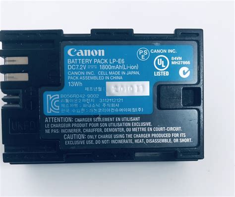 Genuine Original Canon Lc E6 Chargerbattery Lp E6 Canon Eos R 5d Mark