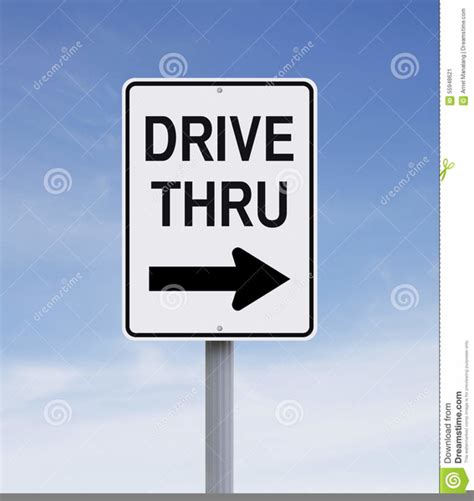 Drive Thru Sign Clipart