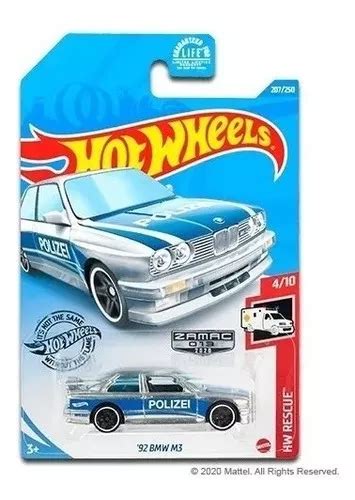 Miniatura Hot Wheels Bmw M Police Hw Rescue Zamac Mercadolibre