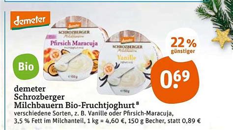 Demeter Schrozberger Milchbauern Bio Fruchtjoghurt Angebot Bei Tegut