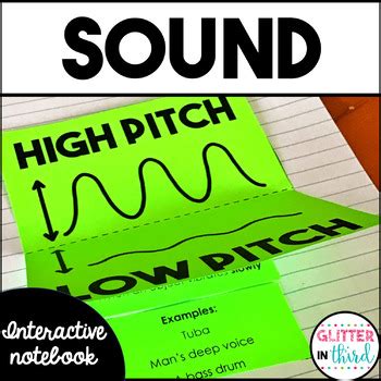 Sound Activities Interactive Notebook by Glitter in Third | TpT