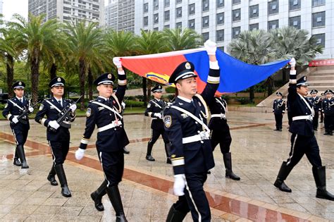 【组图】海南省公安厅举行庆祝中国人民警察节升国旗迎警旗宣誓仪式央广网