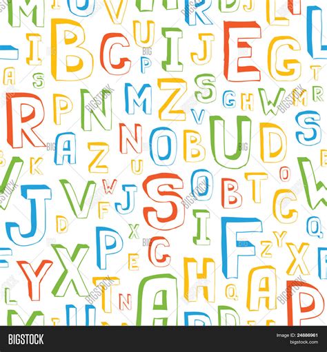 Seamless Alphabet Vector Photo Free Trial Bigstock