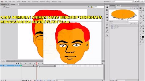 Animasi Mata Berkedip Menggunakan Adobe Flash Cs Youtube