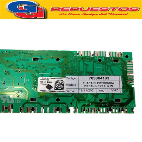 Plaqueta Lavarropas Drean Next Wg Eco Inverter Original Placa