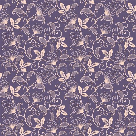 Vector Flower Seamless Pattern Background Elegant Texture For Backgrounds Stock Vector