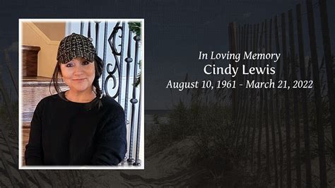 Cindy Lewis Tribute Video