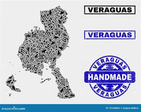 Handmade Composition of Veraguas Province Map and Distress Stamp Stock Vector - Illustration of ...