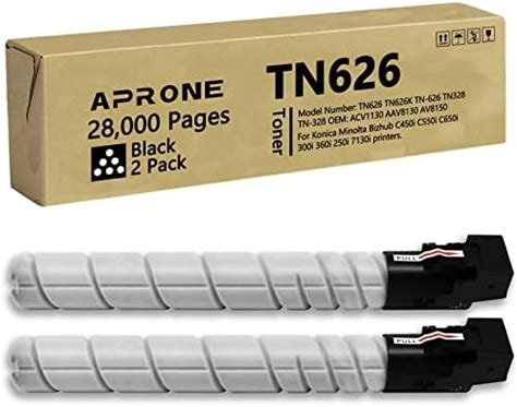 Amazon Konica Minolta TN626K ACV1130 Black Toner Cartridge