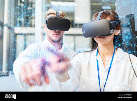 Medical Doctor At Virtual Reality Training For Medicine Examination