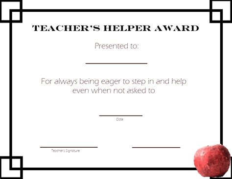 Teacherschoolprintable Student Awards with regard to Best Teacher ...