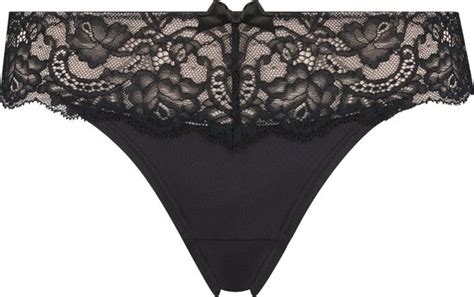 Hunkemöller Dames Lingerie Brazilian Mavis Zwart maat M bol