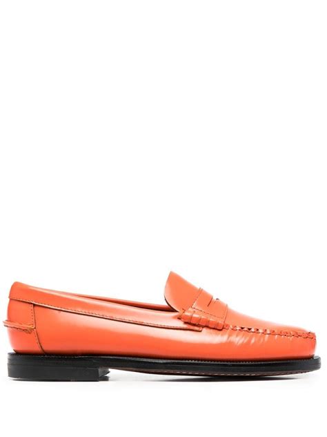 Sebago Penny Loafer Orange Farfetch De