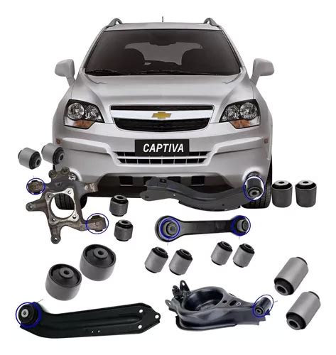 Kit Completo Buchas Da Suspensao Traseira Gm Captiva