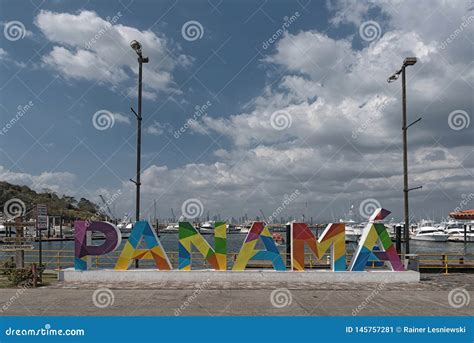 Panama Skyline Of The City From The Marina Of Perico Island At The