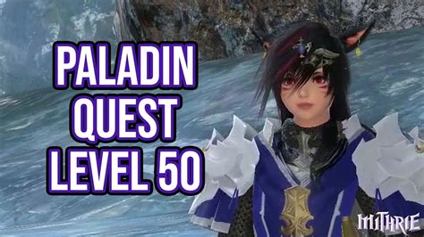 Ffxiv 215 0214 Paladin Quest Level 50 Artifact Gear Youtube