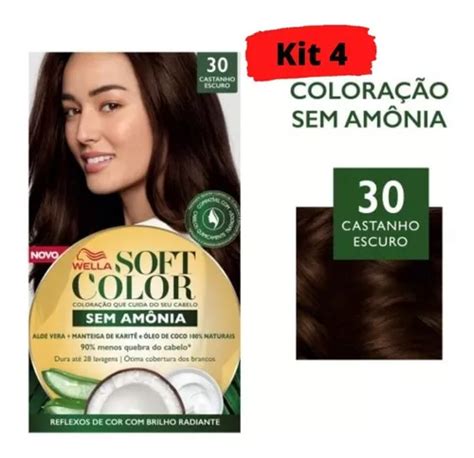 Tinta De Cabelo Soft Color Wella Castanho Escuro Kit Un Frete Gr Tis