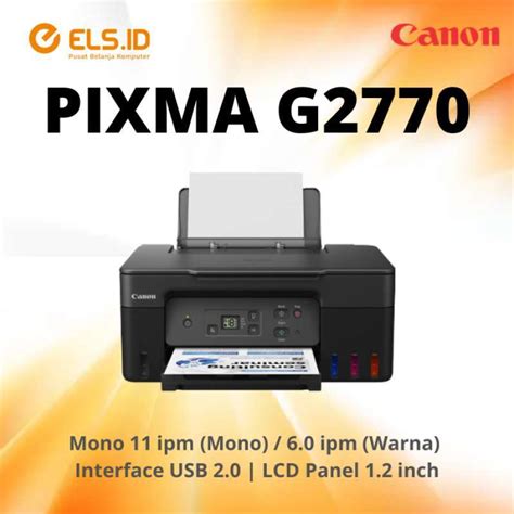 Promo Printer Canon Pixma G2770 Print Scan Copy Diskon 5 Di Seller Els