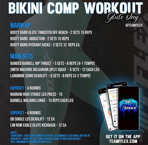 Bikini Competition Workout Plan Phase At Maria Morris Blog
