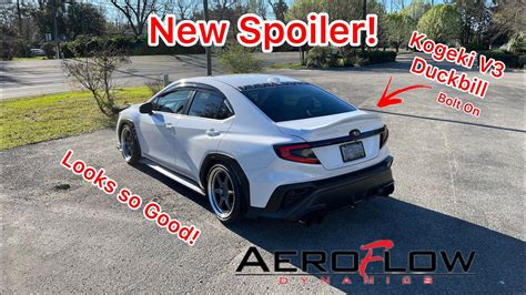 2022 Wrx Kogeki V3 Duckbill Spoiler Install Youtube