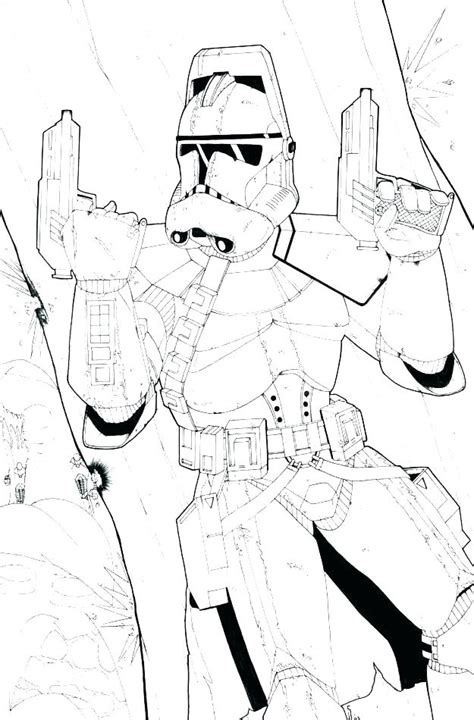 Clone Trooper Coloring Pages At Free Printable Colorings Pages To Print And Color