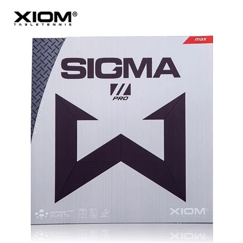 XIOM Boutons De Tennis De Table En Caoutchouc SIGMA 2 PRO Avec