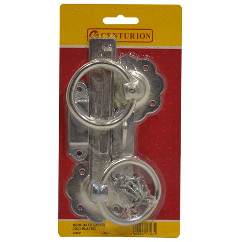 Centurion Plain Ring Gate Latch Zinc Plated 150mm