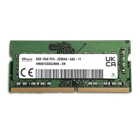 SK Hynix Dell HP Lenovo ve Diğer Sistemler için 8GB SODIMM DDR4 3200