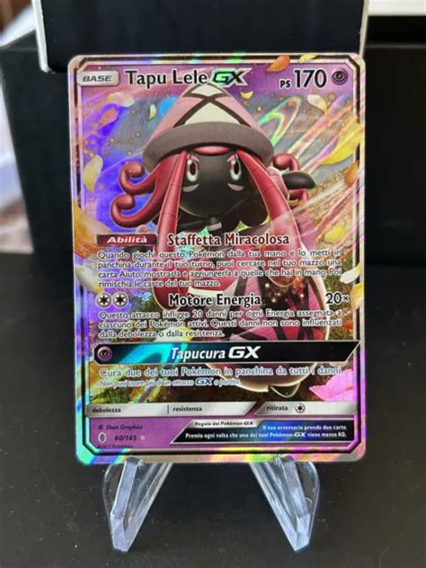 Pokemon Card Tapu Lele Gx 60 145 Guardiani Nascenti Full Art Ita Mint Eur 9 50 Picclick Fr