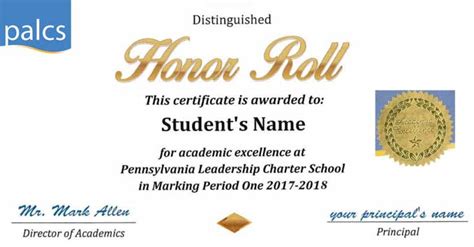 Half the PALCS Student Body Attains Honor Roll | PALCS