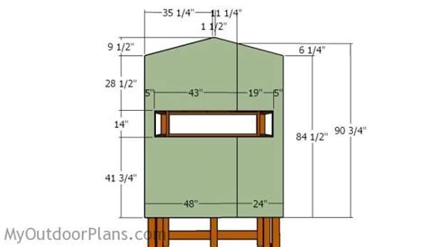 Elevated Deer Blind Plans Myoutdoorplans Free Woodworking Plans And